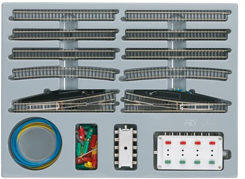 Märklin - 8191 Spur Z - Starter Set Erweiterung - Gleissystem Erweiterung - Detaillierte Ausführung - Ideal für Modellbahnliebhaber - Maßstab 1:220