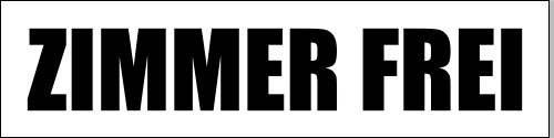 KIWISTAR - Werbeplane - Zimmer frei - 300cmx100cm - Plane Banner Gerüstplane