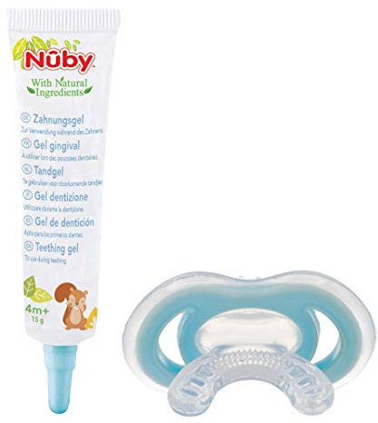 Nûby CG23015 All Natural Kombipack - Zahnungsgel und Zahnungshilfe