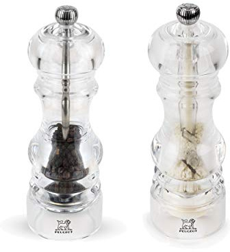 Peugeot Nancy Macinapepe, Macinino per Sale Set, Acrilico, Trasparente, 18 cm, 2/32456