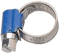 Aparoli 841445 Original ABA - Fascetta per Tubi con Morsetti a Vite, 10 Pezzi, 10-16 mm, Larghezza Fascetta: 9 mm, Colore: Blu