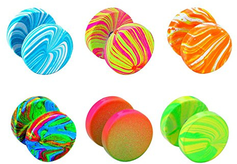 JEWELRIESHOP Fake Plugs Faux Gauge Earrings Stainless Steel Studs Circle Flat Back Cheater Illusion Tunnel Dumbbell Barbell Earrings Fake Ear Plugs for Women (16G, 6pcs, 10mm)