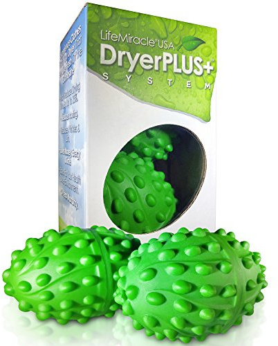 DryerPlus Dryer Balls XL | The BEST Made Reusable Non Toxic Laundry Softener & Wrinkle Release | Replaces Fabric Softener Liquid, Dryer Sheets & Wool | Vegan & Sheep Safe | 2-Year USA Warranty