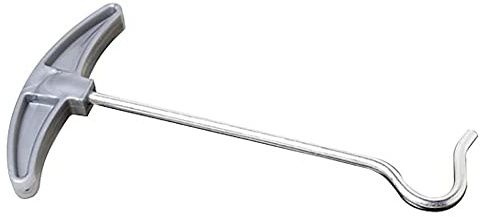 Merriway BH03942 Utdragare med krokar tält, med 6 pinnar, vit, 150 mm
