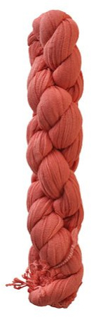 TOUTACOO, Foulard, Echarpe, Chèche Torsadé en Coton - Mixte - Couleur Corail