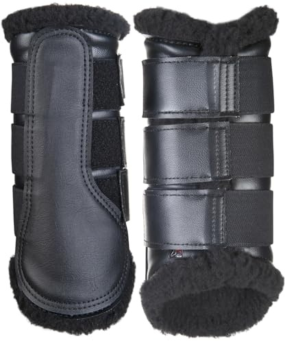 HKM 8585 Gamaschen Comfort, Teddyfutter Lederimitat-Kunstleder Anatomisch,