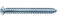 Spax RA Marco de anclaje zorro de sujeción Torx30 galvanizado para tacos sin rosca, 100 pcs, 7,5 x 60 mm, 1021010750605, Azul