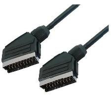 Nilox SCART 3 m m/m 21pin – Cables Péritel (3 M, SCART (21-Pin), SCART (21-Pin)) Noir