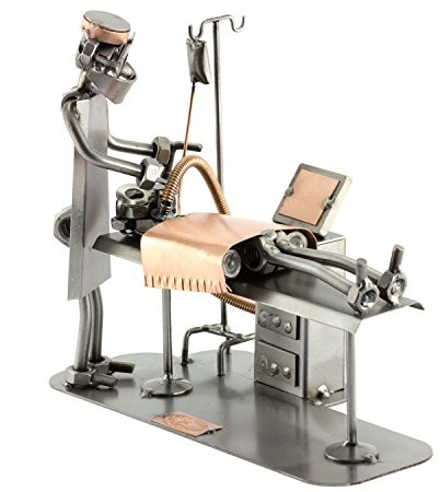 Steelman24 Schraubenmännchen Anästhesist | Made in Germany,Handarbeit,Geschenkidee,Stahlfigur,Metallfigur,Metallmännchen
