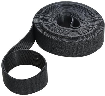Fixman 684180 Self-Wrap Hook and Loop Tape Black 25 mm x 5m