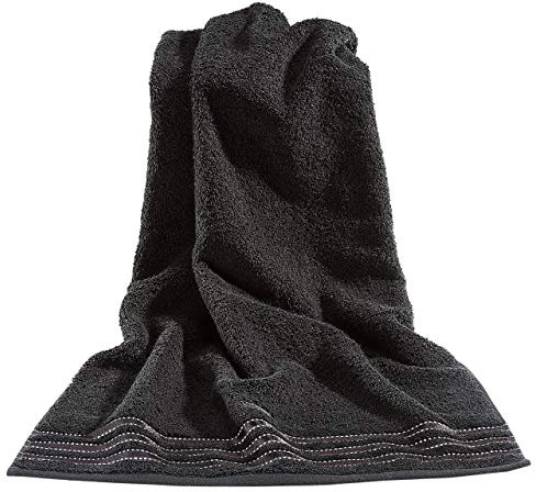 Vossen Cult de Luxe Handtuch 50 x 100 cm schwarz