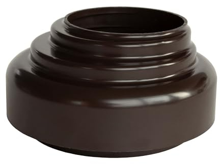 INEFA Verbindungsstück Fallrohr zu Abfluss DN75 / 75mm Dunkelbraun PVC