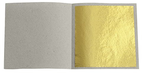500 Blatt Blattgold Imitat Blattmetall Schlagmetall zum Vergolden & Basteln Kunst Handwerk Vergoldung Dekoration Möbel Malerei