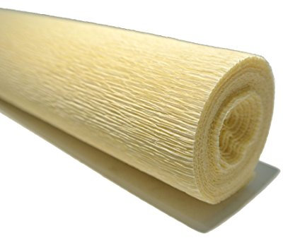 Bellaflor Floristenkrepp 50 cm x 250 cm lichtecht, Nicht ausblutend, Champagner 02