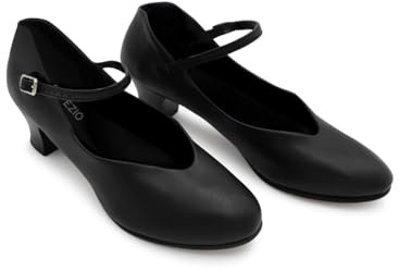 Capezio 550 Junior Footlight Chaussures pour danse de caractère - noir - noir, 5.5 W US EU