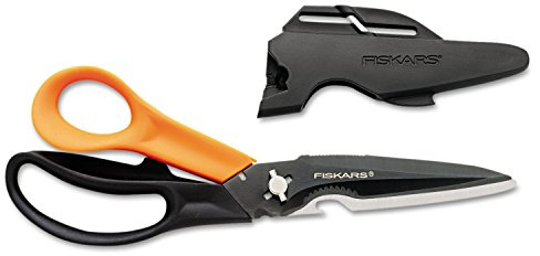 Multipurpose Scissors, Utility Cutter, 9 L, Black/Orange, Sold as 1 Each