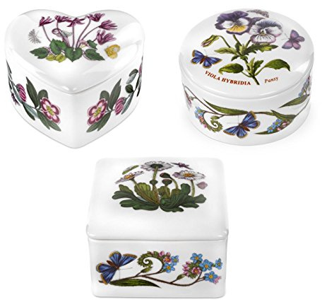 Portmeirion Botanic Garden Covered Boxes, Set of 3
