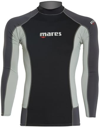 Mares Men's Trilastic Long Sleeve Rash Guard Shirt for Water Sports | UV Protection, Flatlock Stitching Style, Lightweight Durable Stretchable Fabric, XX-Large