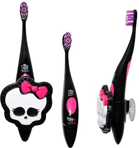 alles-meine.de GmbH 2 TLG. Set: elektronische SCHALL Zahnbürste - Monster High - Schallzahnbürste - incl. Zahnbürstenhalter/Aufsatz - Kinder & Baby/Batterie betrieben - h..