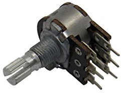 PRP162G 1K A 16P6 Potentiometer: axial 1-Drehung 1kΩ 100mW ±20% 6mm Stereo TELPO