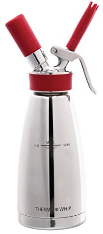 iSi Thermo Whipper 0.5L - Perfect for Warm espumas, Velvety sauces, Creamy soups, Chilled mousses, and Whipped toppings.2 Year Guarantee. Valid When Used with an iSi Charger.