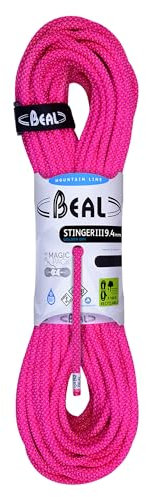 Beal Stinger Iii Unicore 9.4mm 50m Golden Dry Lila, Herren Kletterseil, Größe 50 m - Farbe Fuchsia