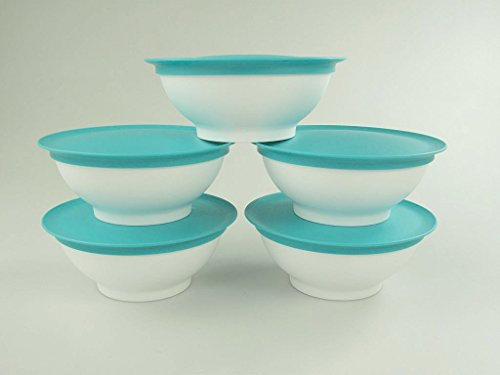 Tupperware Allegra cuencos de postre (275 ml turquesa blanco (5) cuencos