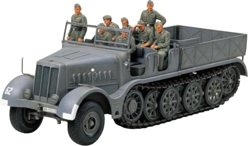 Tamiya 300035239 - 1:35 WWII Sonderkraftfahrzeug 9 Famo Halbkette, 18 ton (8), Grau