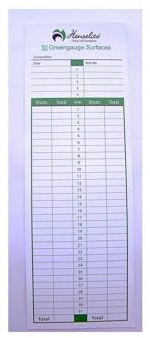 New Henselite Lawn Bowls Score Cards Bowler Record Card Bowl Scorecard Pk 100