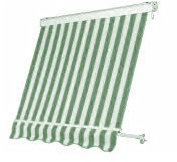 TENDA DA SOLE A CADUTA 2.5x2.5m VERDE-BIANCO