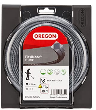 Oregon Flexiblade Serrated Heavy Duty Trimmer Line, for Brambles and Undergrowth, Nylon Lines for Heavy Duty Strimmer Work - 3.5 mm x 27 m Length (111084E)