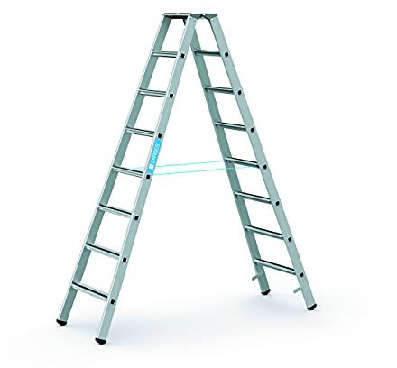 Zarges 41308 Saferstep B - Scaletta a gradini, 2 x 8 cm