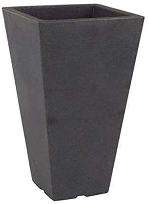 Pflanzkübel Capri schwarz 28x28x45cm