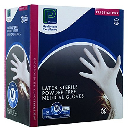 Premier P3303 Latex Sterile Powder-Free Gloves Large