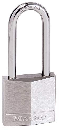 Master Lock 640EURDLH Lucchetto Marino a Chiave e Lunghezza Archetto, Grigio, 9.5 x 4 x 1.3 cm