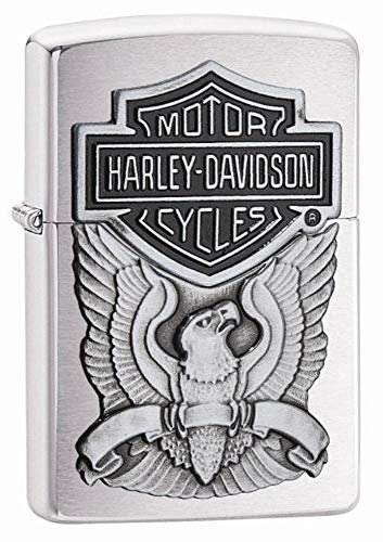 Zippo Feuerzeug 60001207 H-D Eagle Emblem Benzinfeuerzeug, Messing, Map(Language_Tag -> De_de)