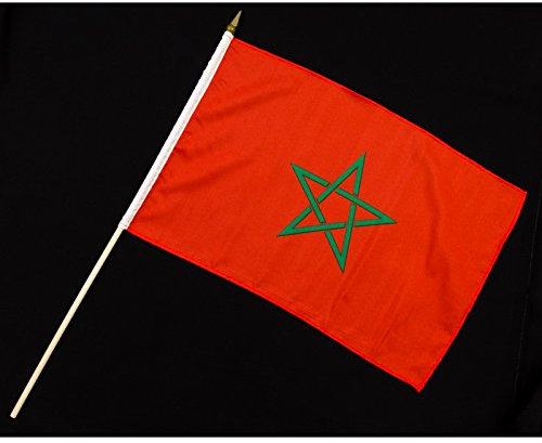 Everflag Stock-Flagge 30 x 45 : Marokko