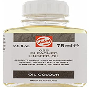 Talens LEINÖL, GLAS, 75 ML, GEBLEICHT
