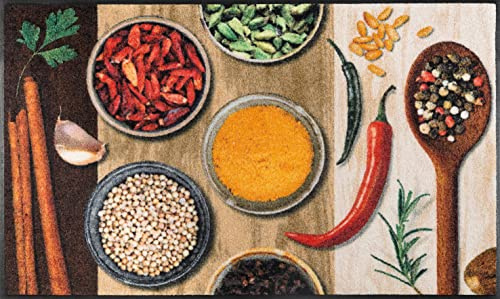 wash + dry Hot Spices matta, akryl, färgglad, 75 x 120 x 0,7 cm