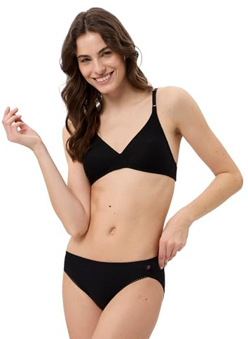 BeeDees Damen Soft-BH Rock'n'Roll N 100% Baumwolle, genähte Cups, bügellos
