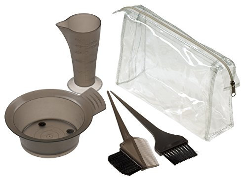 Comair 3011713 Färbe-Zubehör-Set, 5-teilig, transparentschwarz