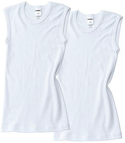 HERMKO 2040 2er Pack Jungen Muskelshirt aus Bio-Baumwolle