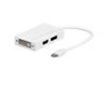 Microconnect MDPDVIHDMI Adaptador de Cable Mini Displayport HDMI, DVI Blanco - Adaptador para Cable (Mini Displayport, HDMI, DVI, Male Connector/Female Connector, Blanco)