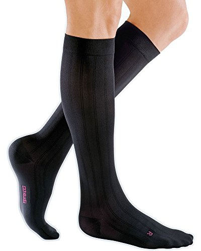 medi mediven for men - Kompressionsstrümpfe für Herren | Kniestrümpfe | CCL2 | Schwarz | Größe 34-38 | Kurz | Hergestellt aus Hightech-Fasern | Mit Clima Comfort & Clima Fresh