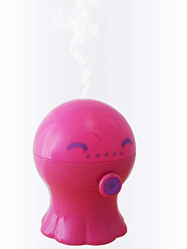 Gisa Wellness - POLLY, Diffusore di Aromi ed Oli Essenziali ad Ultrasuoni [300ml], per Aromaterapia, Luce Notturna per Bambini, Timer, Durata 6h, Autospegnimento, 3 Colori Disponibili, Rosa