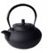 HiT Théière en fonte - 1,5 l - Style asiatique japonais - Noir