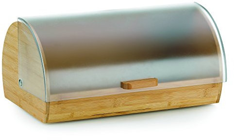kela Brotkasten Bambus mit Lüftungslöcher 39x25x19cm, Brotbox mit Klappdeckel, KATANA, Brotaufbewahrung