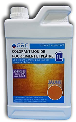 GRC – Colorante amarillo líquido para cemento y yeso 1L