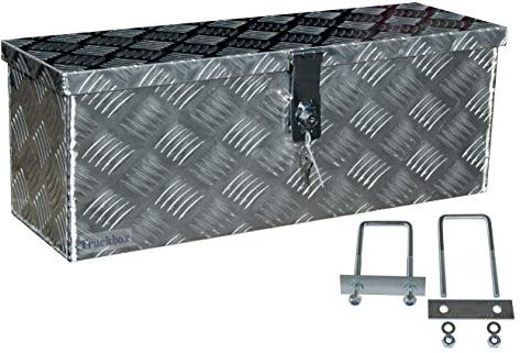 Truckbox D025 inkl. MON4002 Edelstahlhaus Werkzeugkasten, Deichselbox, Transportbox, Alubox, Alukoffer, Deichselkasten, inkl. Montagesatz, Montageset