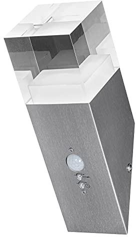 LEDVANCE ENDURA STYLE CRYSTAL/4 per Parete, 50 W, Bianco Caldo, 3000 K, Acciaio, IP44